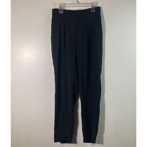 Womens Noel Asmar Tapered Leg Dress Pants Black Pockets 26" Polyester NWT